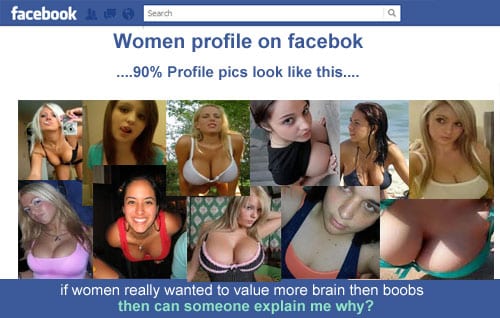 Boobs or Brains- COOL CHICKS PROFILE PICTURES on Facebook