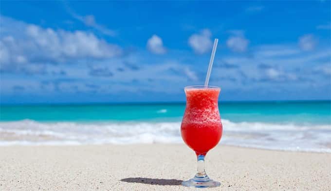 cocktail at Fuerteventura beach Canary Islands