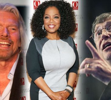 Bill Gates, Richard Branson, and Oprah Winfrey