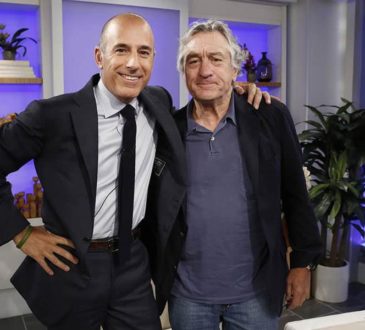 Matt Lauer with Robert De Niro