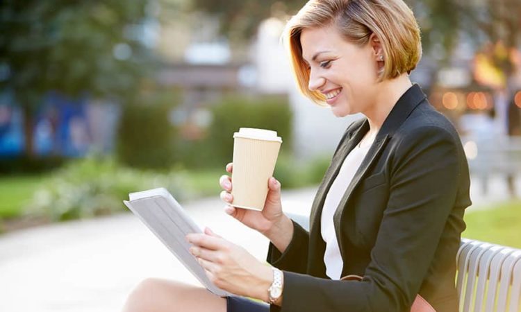 Smiling Business Woman Entrepreneur