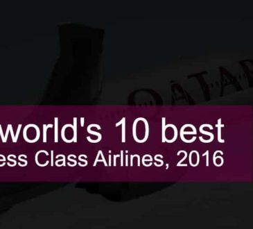 Best Business Class Airlines 2016