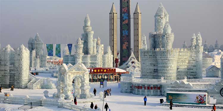 Harbin city in China