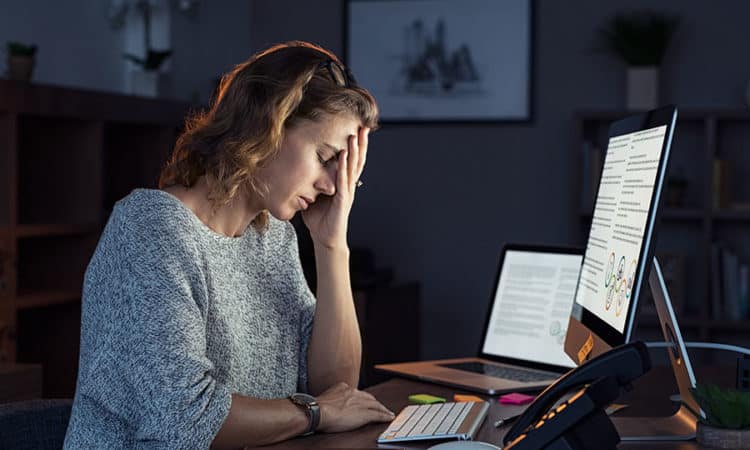 Stressed Business Woman