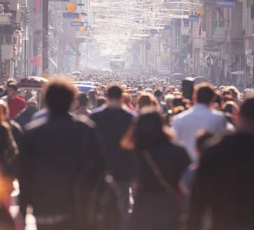 People walking on street