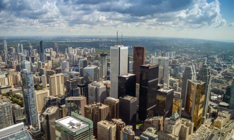 Toronto business centre, Canada