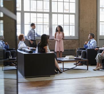 Business team meeting in an office