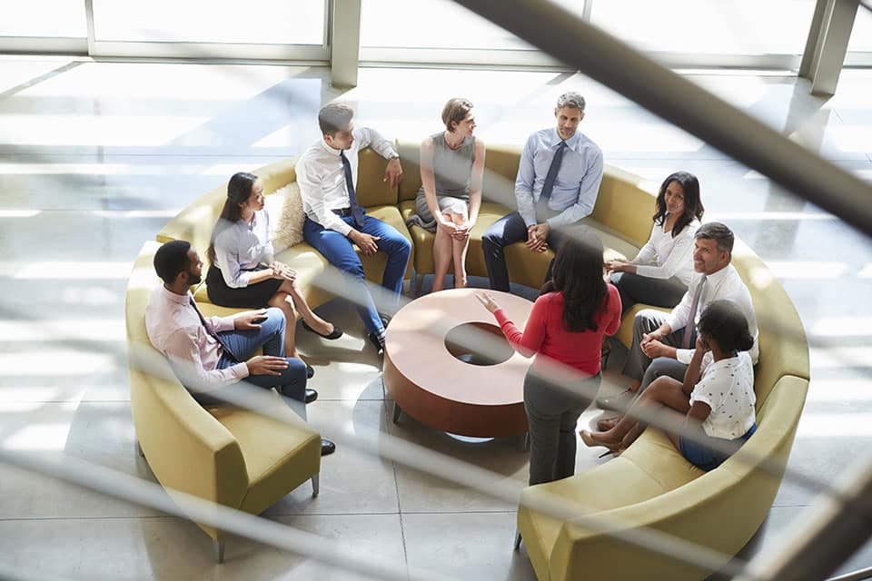 Business team meeting in an office