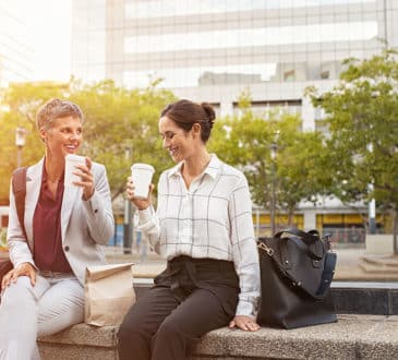 Happy business women