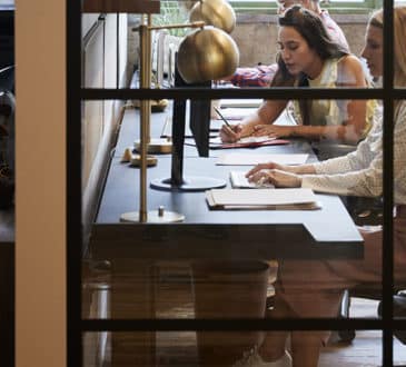 Business team working in an office