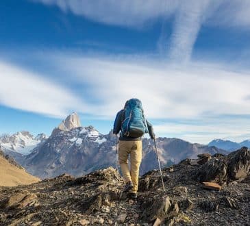 adventurous lifestyle hiking in Patagonia