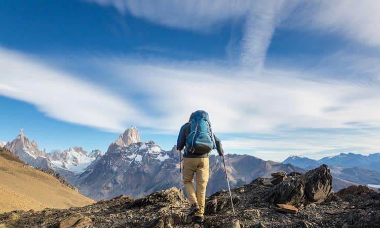 adventurous lifestyle hiking in Patagonia