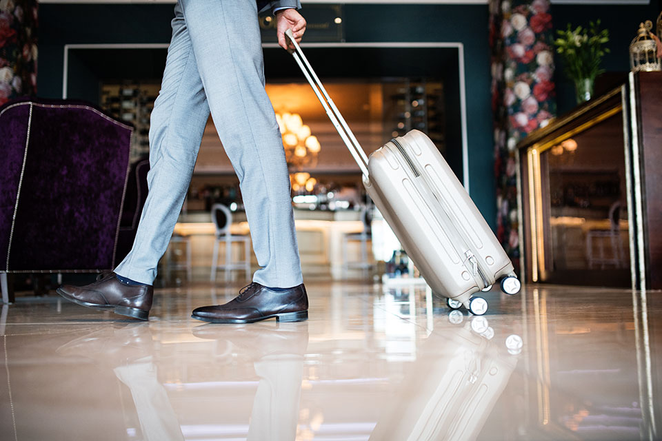 Businessman in the hotel