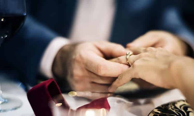 Couple celebrate Valentine's Day