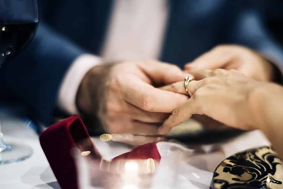 Couple celebrate Valentine's Day