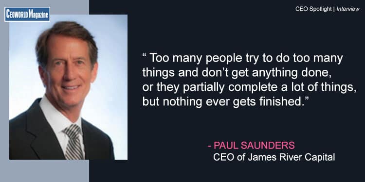 Paul Saunders James River Capital CEO
