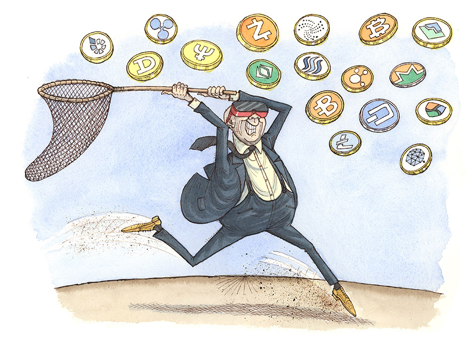 History of Money Illustrations Cryptocurrency