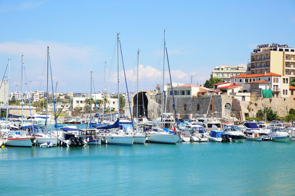 Heraklion port, Crete, Greece