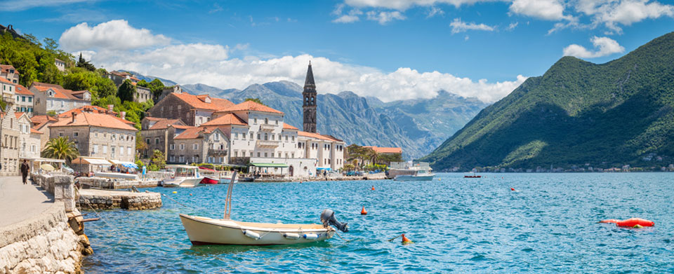 Perast at famous Bay of Kotor, Montenegro