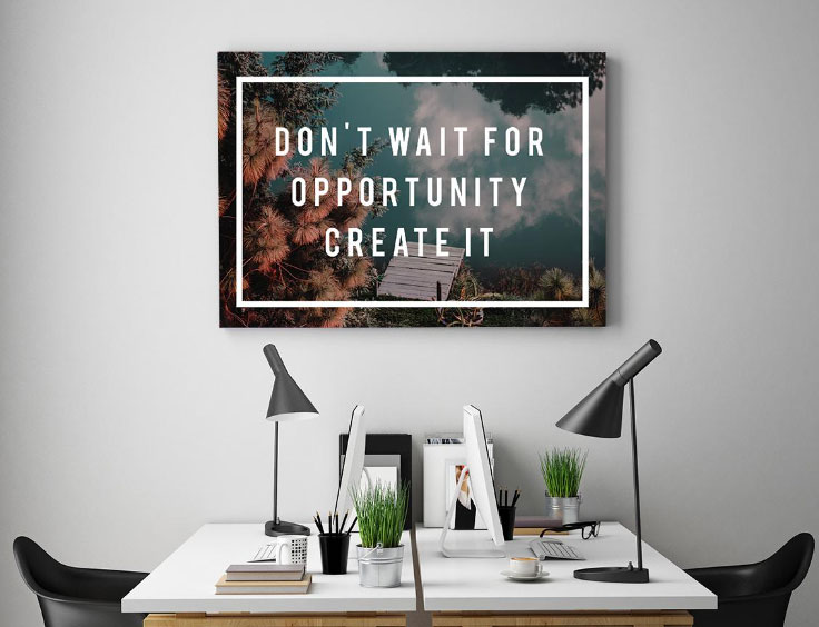 Wise Quotes office space canvas prints