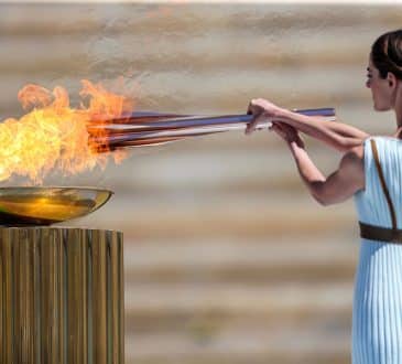 Olympic Flame handover ceremony