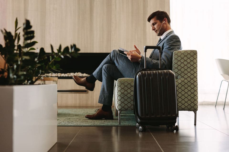 reading books businessman