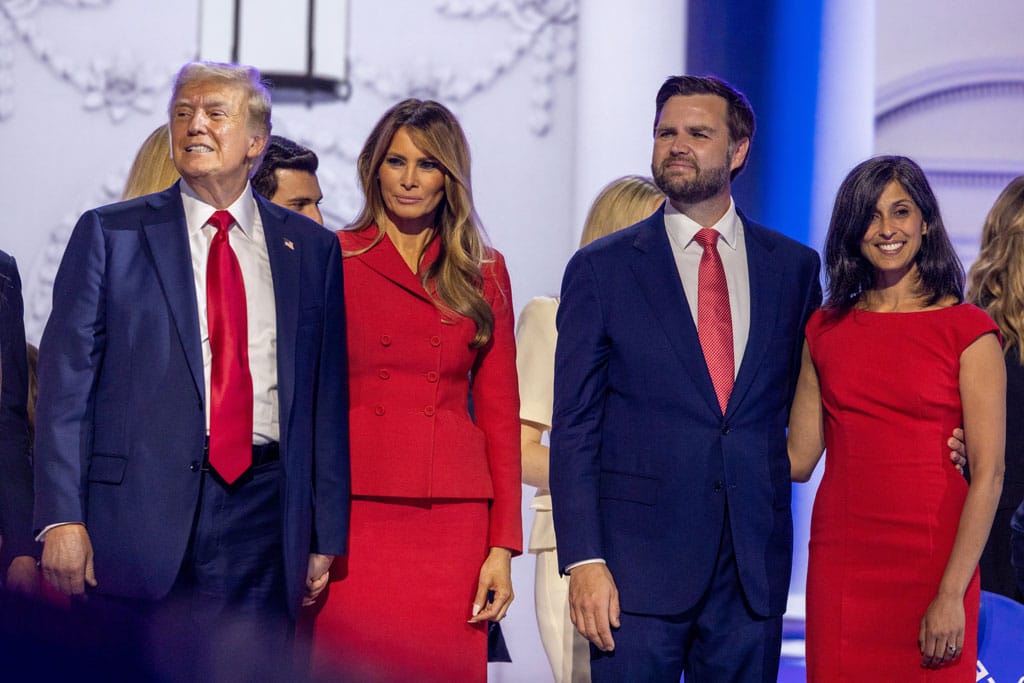 Donald John Trump, Melania Trump, JD Vance, and Usha Vance