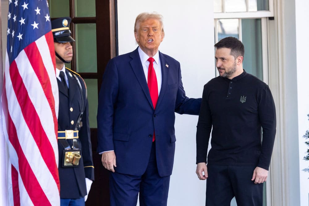 President Donald Trump welcomes Ukrainian President Volodymyr Zelenskyy to the White House